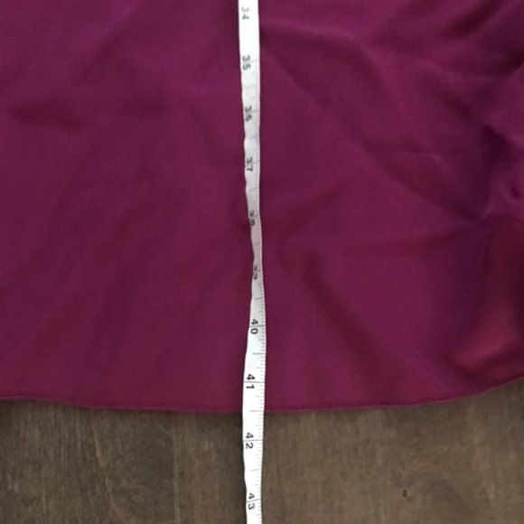 Anne Klein Women's Plus Crepe Fit & Flare Cocktail Dress in Merlot, Size 24W - Picture 8 of 8